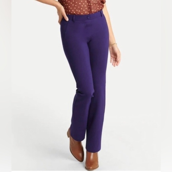 BETABRAND Sz XL Petite Herringbone Like Pattern Career Casual Pants Trousers - Picture 1 of 12